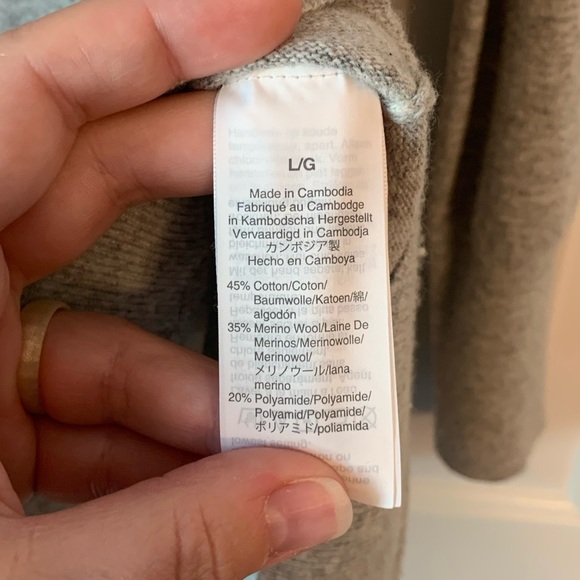 J. Crew Factory Wool-Blend Tunic Sweater in Heather Dove - Picture 12 of 14